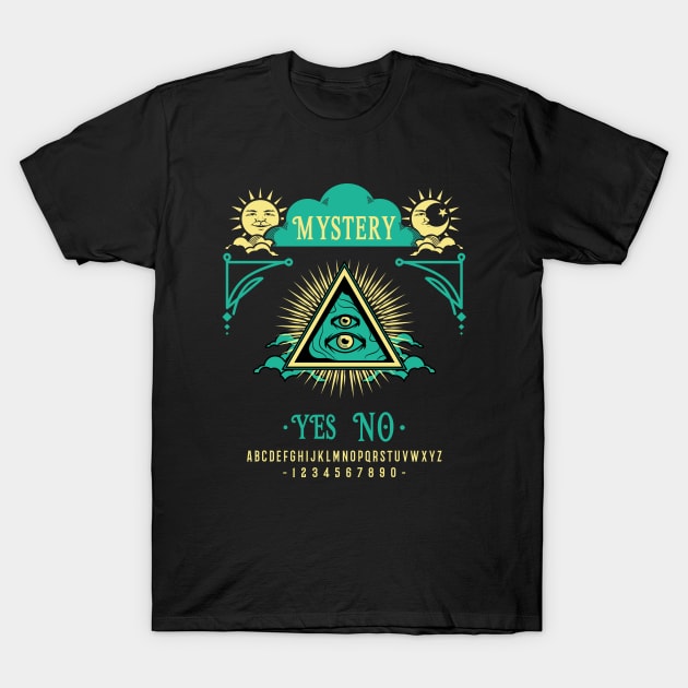 mysterious Ouija board T-Shirt by Tip Top Tee's